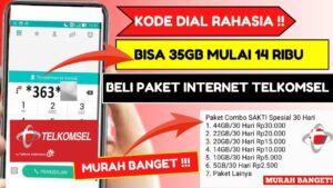 Paket internet telkomsel murah dan kuota besar untuk pelajar