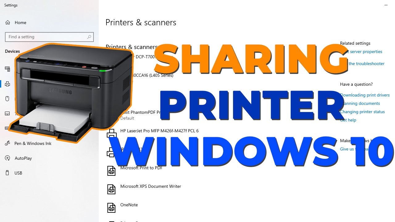 Cara sharing printer