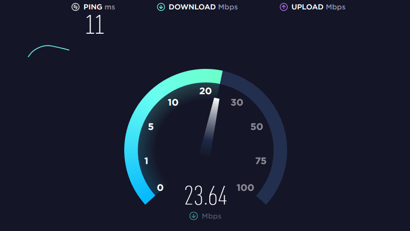 Perbandingan kecepatan internet dengan dan tanpa VPN