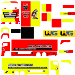 Livery mobil truk yang eye catching dan berkarakter